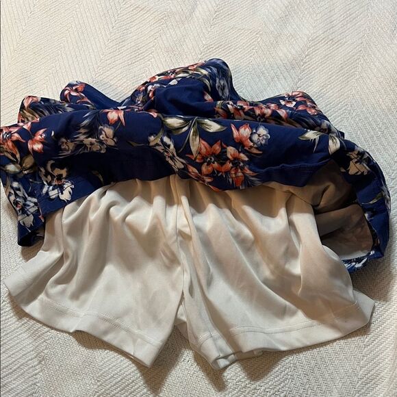 Mario Serrani Navy Floral Mini Skirt - Picture 3 of 4